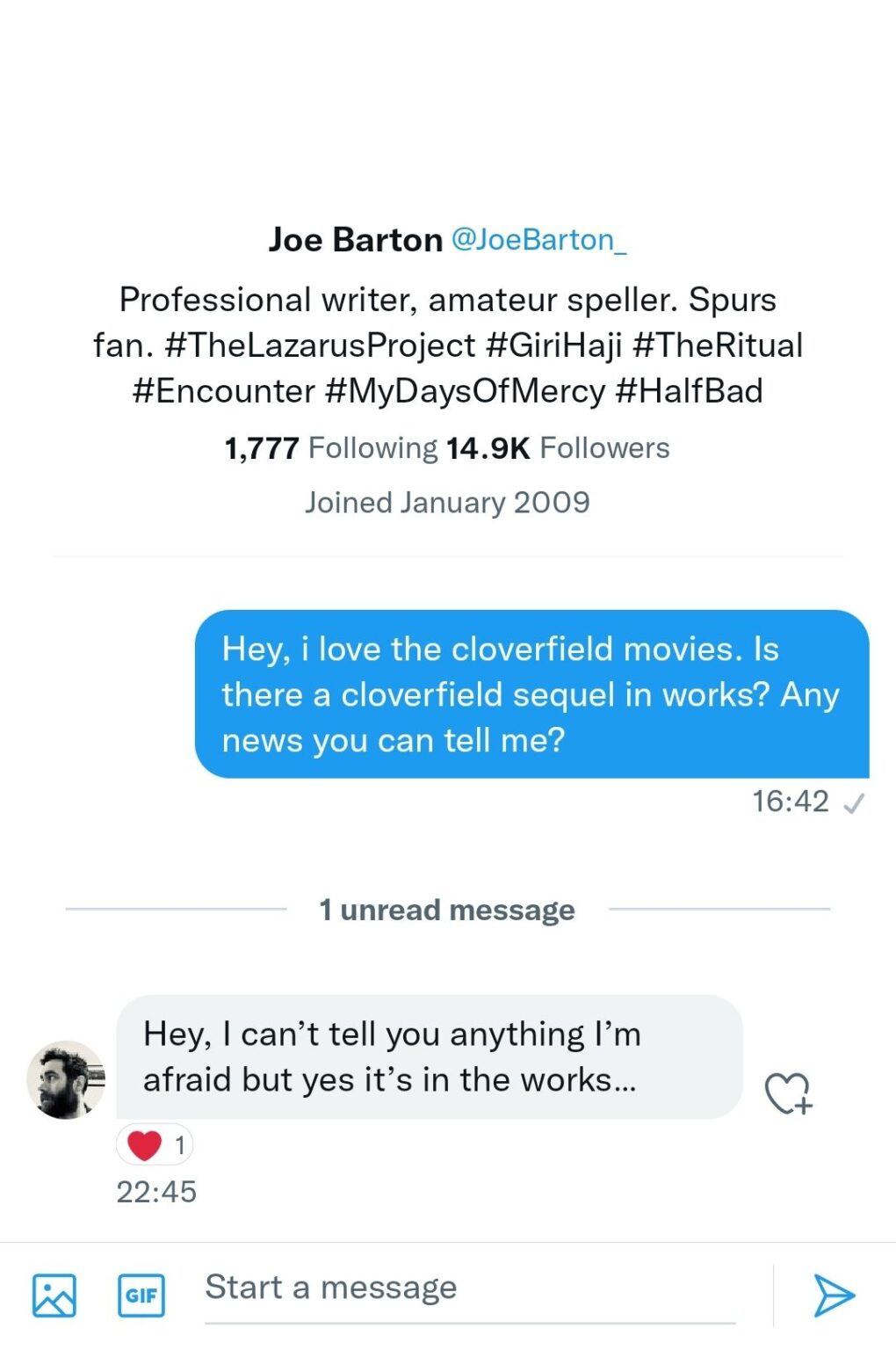 Writer Confirms Cloverfield Sequel Is Still in The Works Following The Nerd Following The Nerd