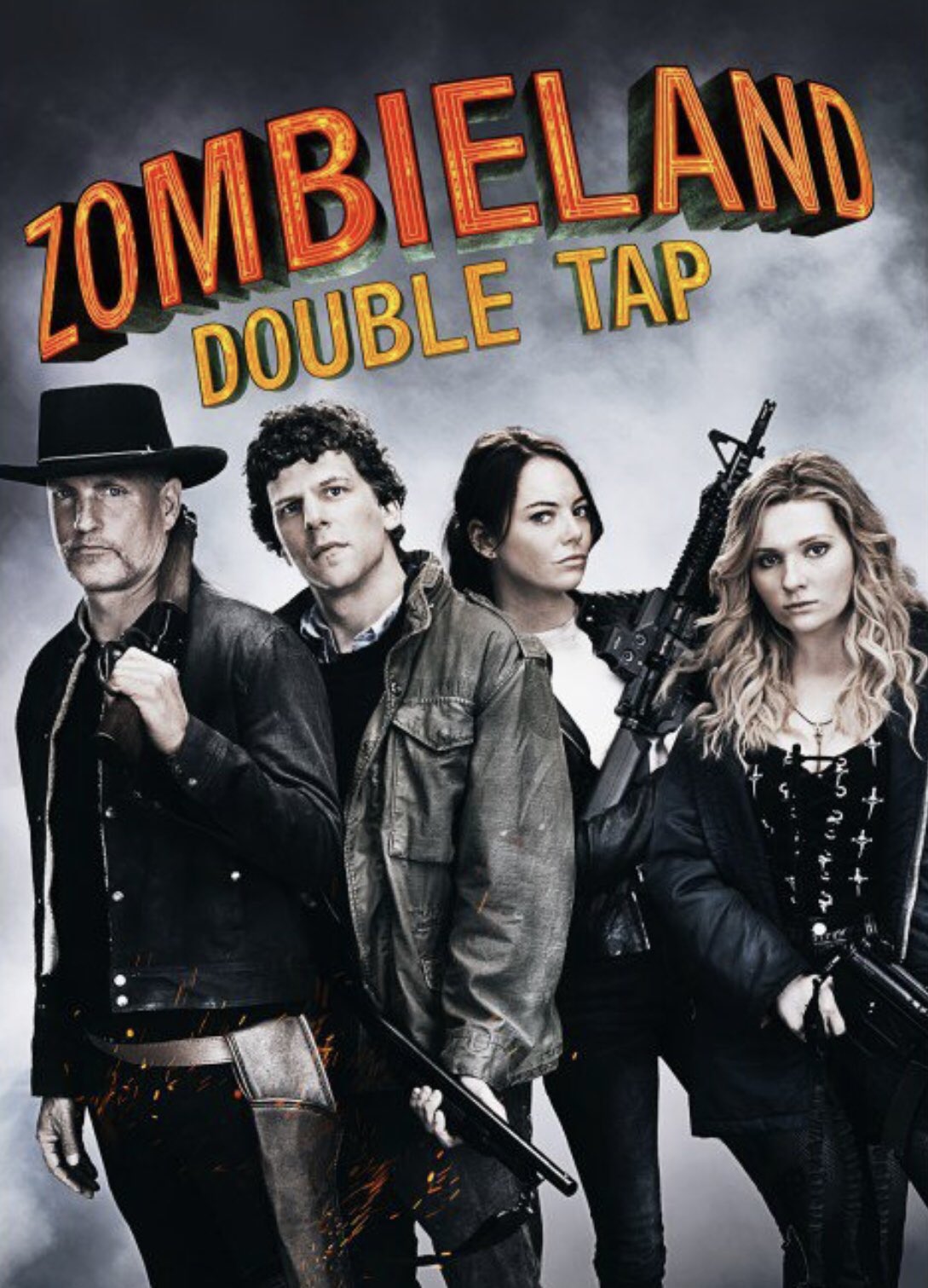 ZOMBIELAND 2 DOUBLE TAP WOODY HARRELSON FILM POSTER Film Repro Poster Print 